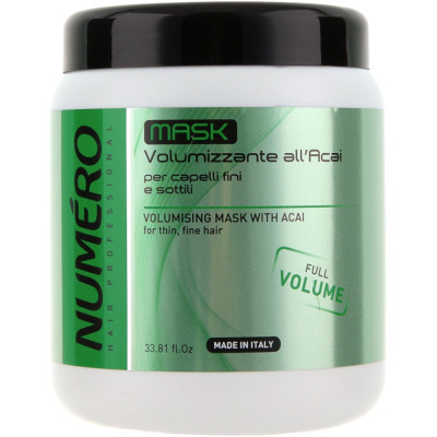 Маска для волосся Brelil Numero для додання об'єму з екстрактом асаї 1 л (8011935075508) Вінниця - фото 1