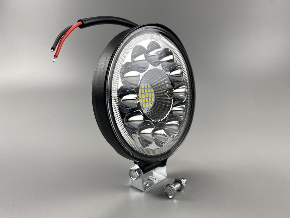 Фара LED кругла 33 led діода 6500K, автомобільне світлодіодне робоче світло Мукачево - фото 5
