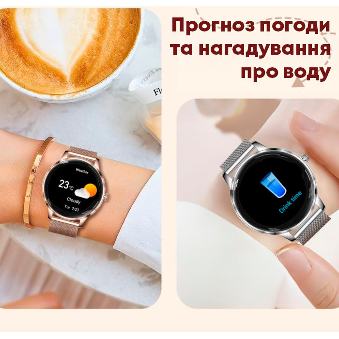 Смарт годинник, розумний годинник Smart Brilliant Slim Silver Rubber, 2 ремінці ( 16640 ) Харьков - изображение 15