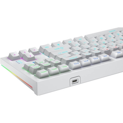 Клавіатура Aula F3032 White keycaps plus 21 Yellow keys KRGD Brown USB UA White (6948391201757) Вінниця - фото 3