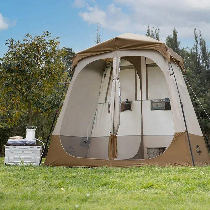 Душевая зонированная палатка Naturehike NH22ZP006 (Коричневая) Винница - изображение 5