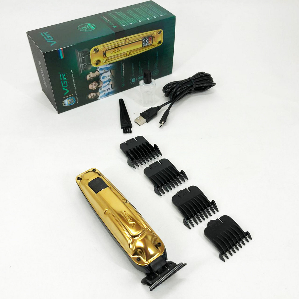 Машинка для точної стрижки бороди і волосся VGR V-904, Тример з регульованою довжиною VK-63 Львів - фото 8