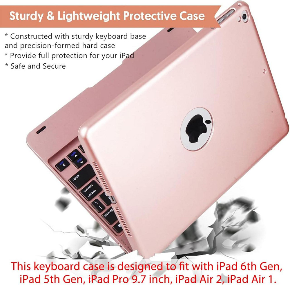УЦЕНКА! Чехол-книга с блютуз клавиатурой для чехол-клавиатура Bluetooth для iPad 5-6-го поколения Air 1/2 iPad Pro 9.7 Днепр - изображение 4