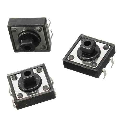 Кнопка тактовая микрик 12x12x7.3мм, 4 контакта DIP, набор 100шт, радиодетали Киев