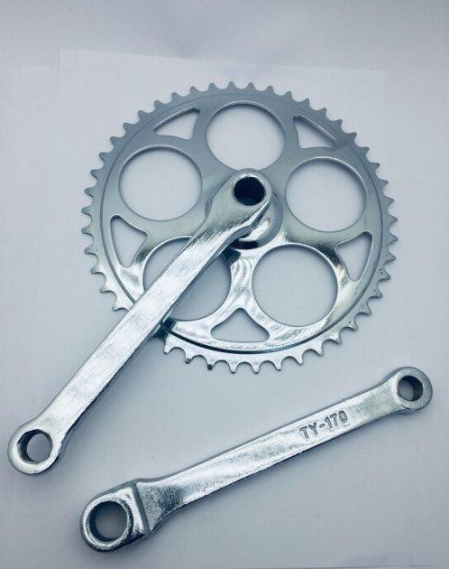 Шатун для дорожного велосипеда под квадратный вал 46Т 165 мм Feel Fit Бровары - изображение 1