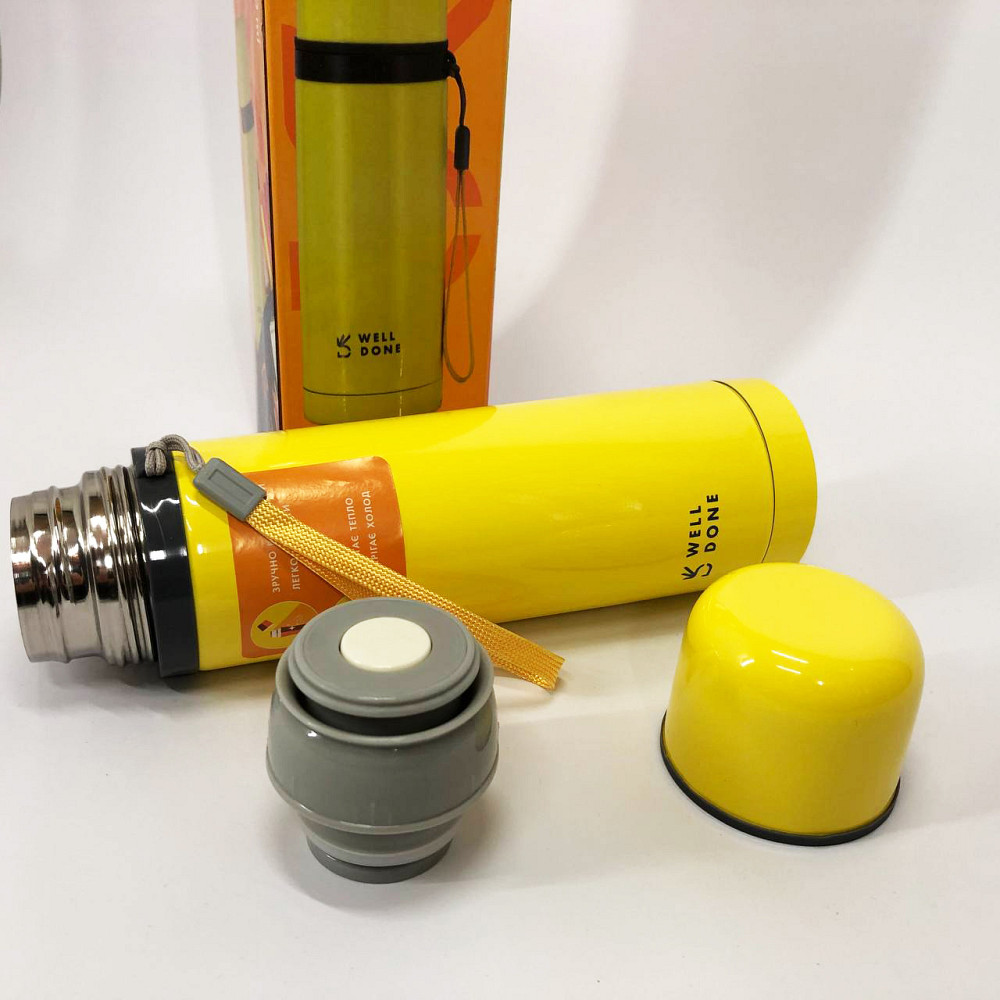 Термос для чаю топ Well Done WD-7145Y 500 мл, Термос з вакуумним утриманням тепла GM-93 Львів - фото 2