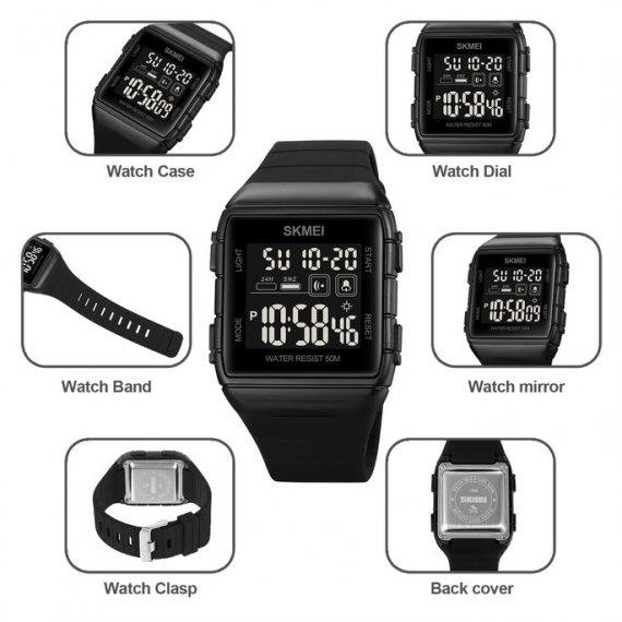 Чоловічий наручний годинник Skmei Hakaton Pro (Чорний) Вінниця - фото 9