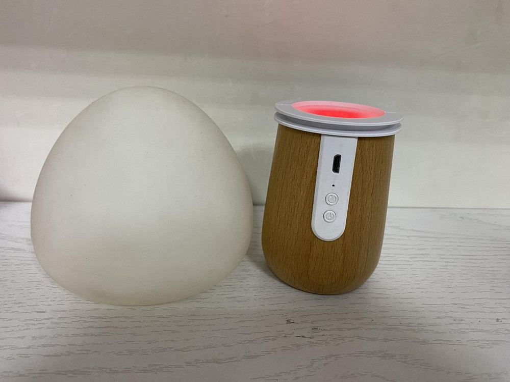 Б/У Детский LED ночник AsDlg «Гриб» RGB, силиконовый, аккумуляторный, USB-зарядка, настольный Киев - изображение 6