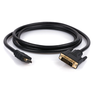 Кабель мультимедийный HDMI M to DVI M 3.0m 24+1pin Vinga (VCPHDMIDVI3) Винница - изображение 2