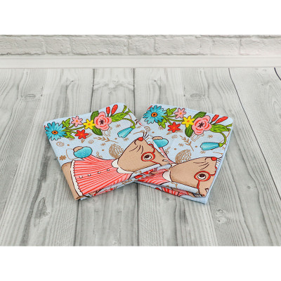 Рушник Руно вафельний набивний Великдень блакитний 45х60 см (205.15_Великдень блакитний_1) Вінниця - фото 3