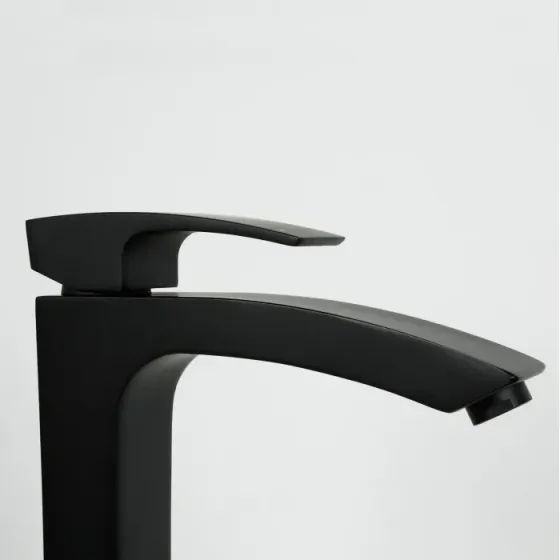 Змішувач для раковини високий GAPPO G1007-16, чорний Київ