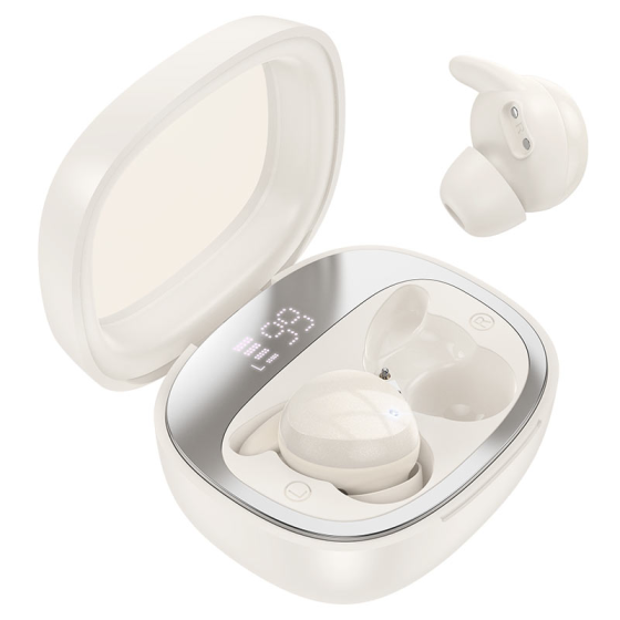 Беспроводные наушники HOCO EW65 Shadow true wireless sleep BT headset Milky white Киев