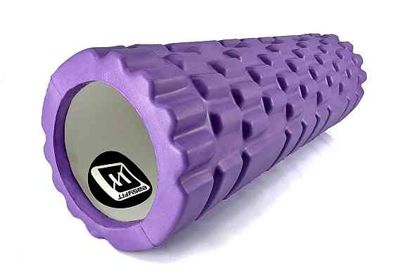 EasyFit Масажний ролер EasyFit Grid Roller Mini 30 см фіолетовий Київ