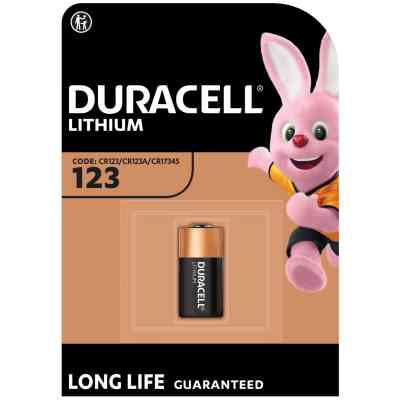 Батарейка Duracell 123 3V High Power літієва, CR123/CR123A/CR17345, 1 шт. в упаковці (5000394123106 / 5000784) Вінниця