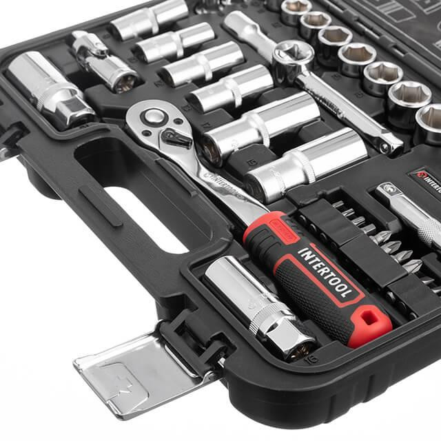 Набір інструментів INTERTOOL 3/8 ", 39ед., Cr-V STORM - компактний, міцний, ефективний Львів - фото 3
