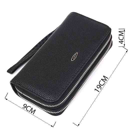 Кошелек женский из зернистой экокожи KIVI 19045 Черный Киев