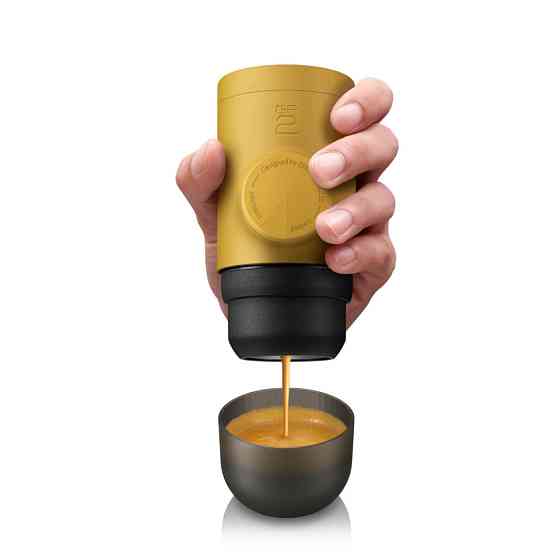 Кавоварка еспресо Wacaco Minipresso GR2 механічна (для меленої кави) Жовта Київ