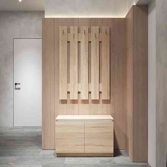 Передпокій VAYS, комплект у передпокій №3 Дуб Сонома-Білі планки Львів