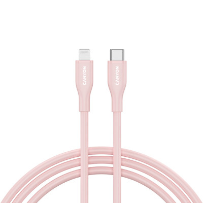Дата кабель USB-C to Lightning 1.0m CLNM60 C-L 60W MFI Silicon Pink Canyon (CNS-CLNM60SC10PS) Винница - изображение 1