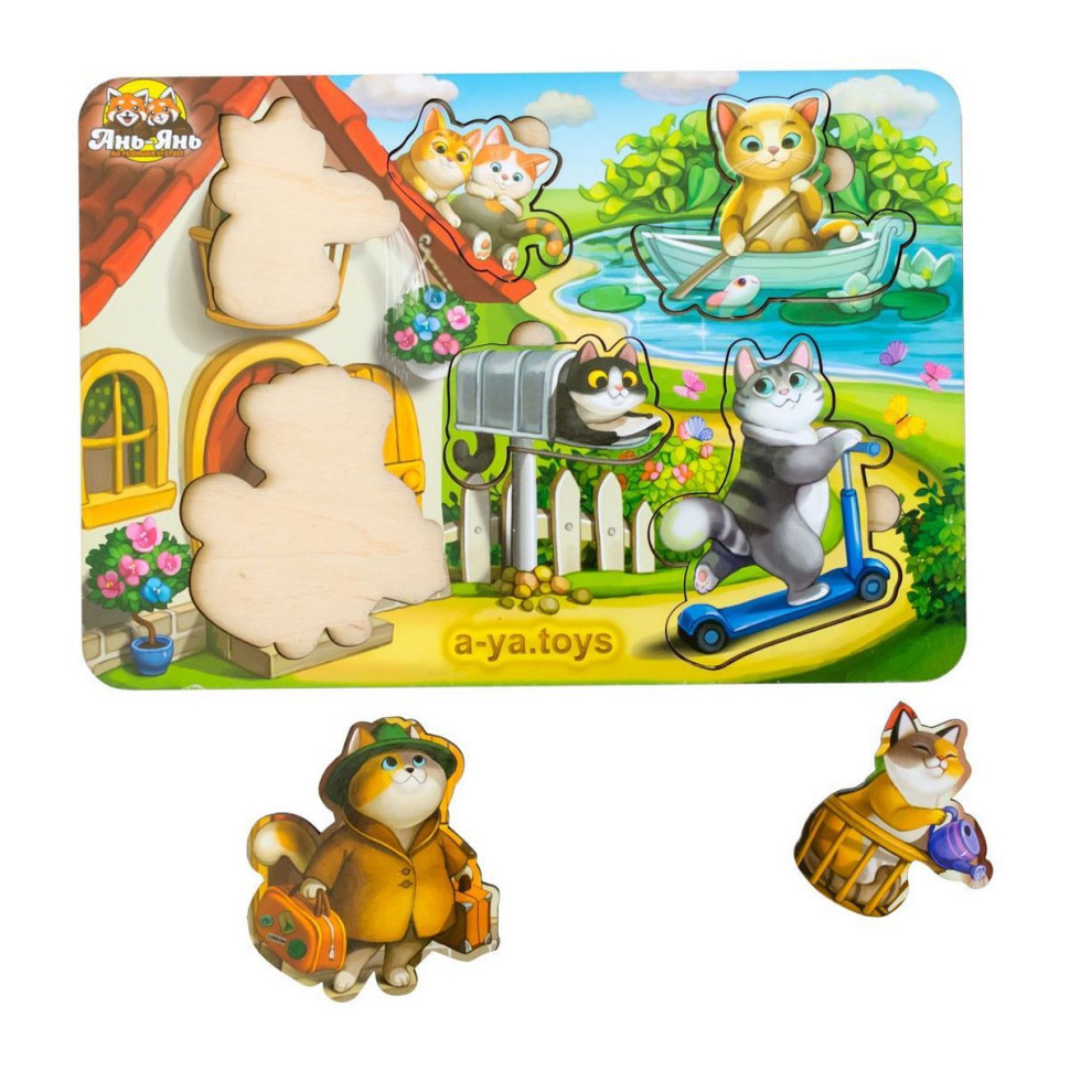 Деревянный пазл-вкладыш 