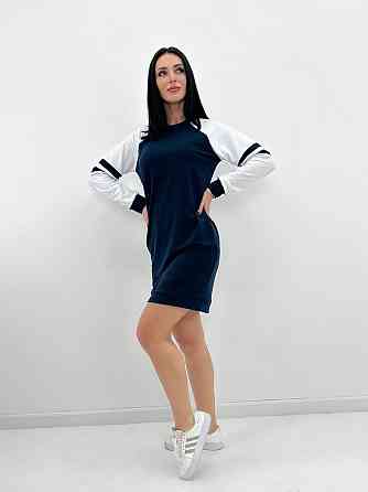 Спортивное платье из двунитки Sesilia 42-44, Темно-синий Киев