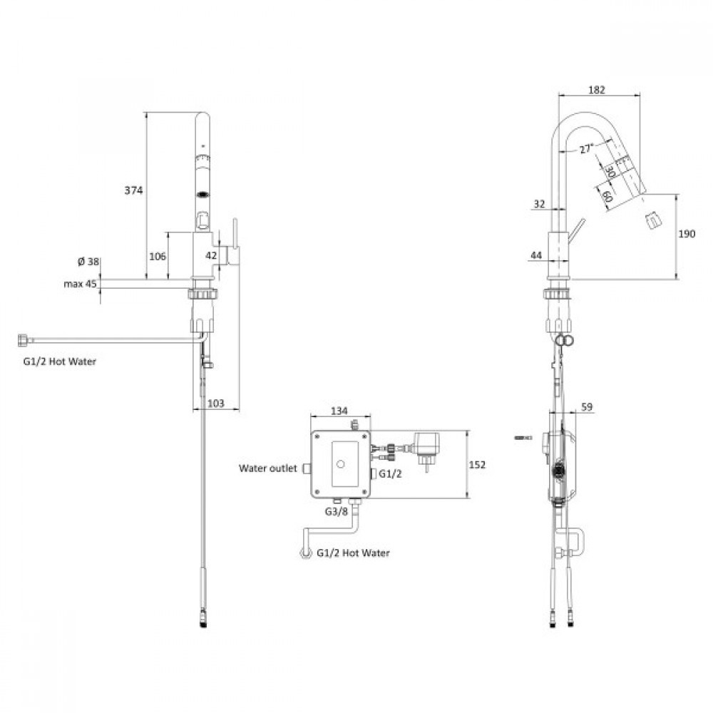 Змішувач для кухні з дозатором IMPRESE SMART bio хром ZMK051901151 Київ - фото 5