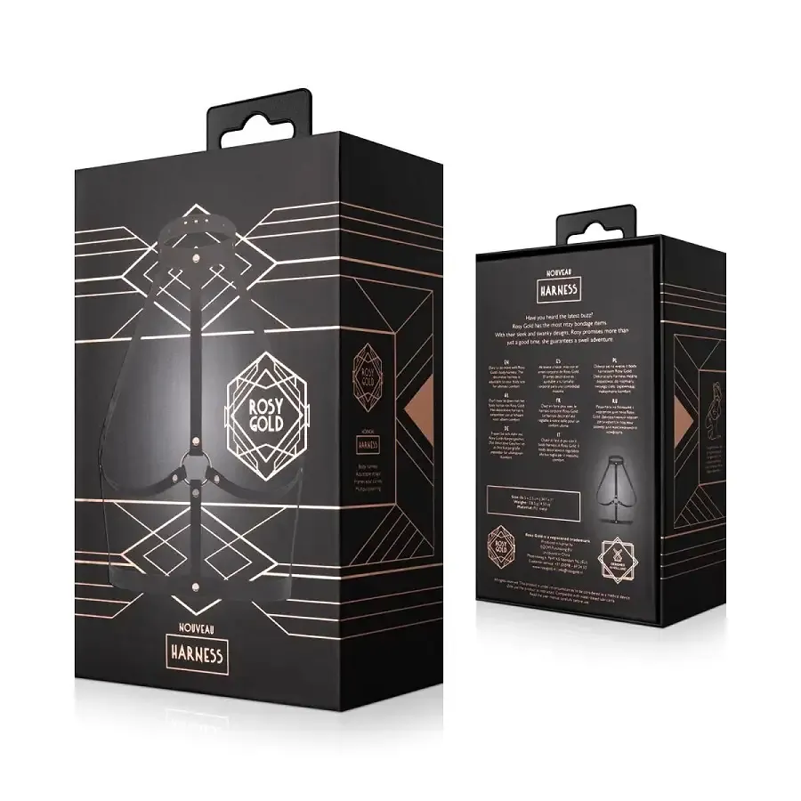 Портупея Rosy Gold - Body Harness - Black Львов - изображение 6