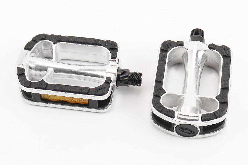 Педалі CITY 9/16" (112x72x25mm) алюмінієві, сріблясто-чорні NWL-369RL Київ - фото 1