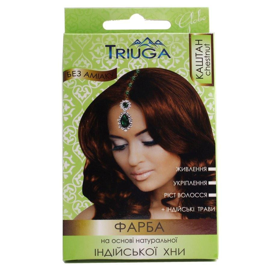 Природна фарба для волосся на основі хни — Каштан 25г. Київ - фото 1