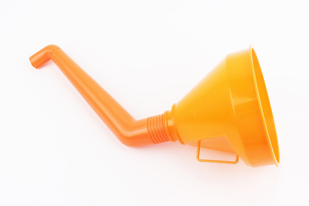 Лійка універсальна (з вигнутою трубкою, розбірна), ПОМАРАНЧЕВИЙ Київ - фото 1
