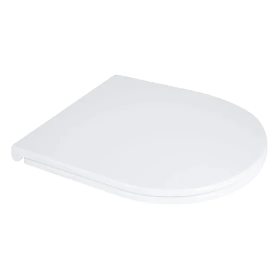 Qtap Сиденье для унитаза напольного (Dove) 425×363×30 мм, White, с микролифтом Slim Duroplast, Quick Release QT06228380BW3 Киев