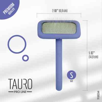 Гребінець для тварин Tauro Pro Line прямокутний S, зубці 11 мм purple (TPLB63544) Вінниця