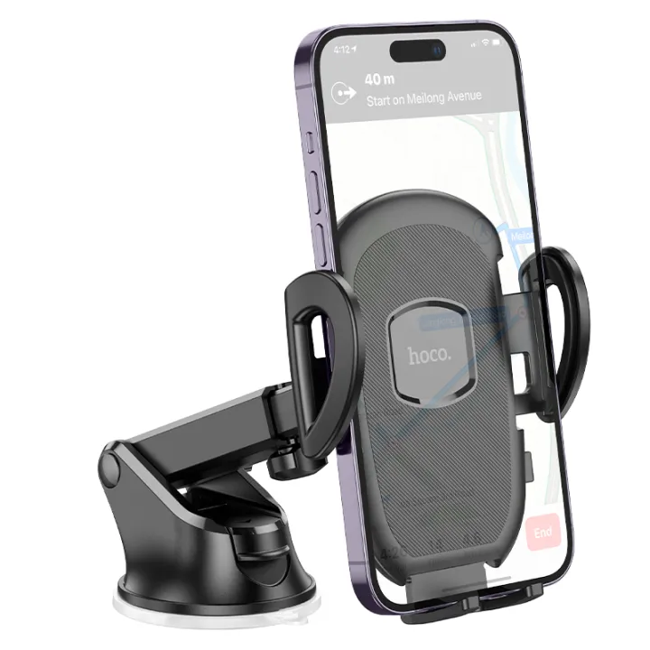 Автотримач для телефона HOCO H9 General car holder(center console) Black Одеса - фото 4