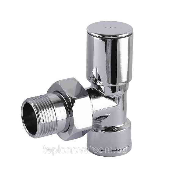 Кран вентильный угловой с американкой SOLOMON 1/2″ CHROM 1845 Черновцы