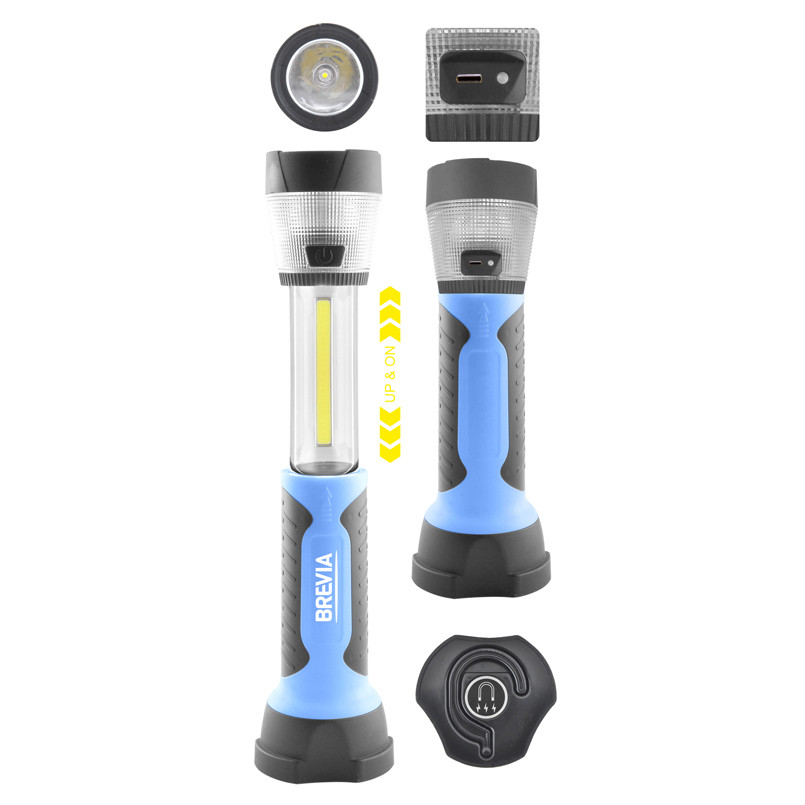 Ліхтар інспекційний Brevia LED телескопічний 3W COB+1W LED+8LED 300lm 2000mAh Львів - фото 3