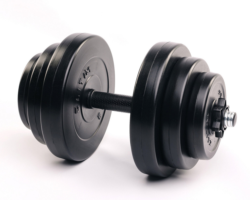 Гантели сборные Elitum 2х18 5 кг черные комплект для тренировок дома и спортзала Киев - изображение 2