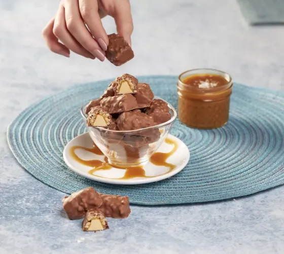 Протеїнові міні батончики «Ваніль у хрусткій карамелі» Гербалайф, Для фітнесу та енергії Дніпро