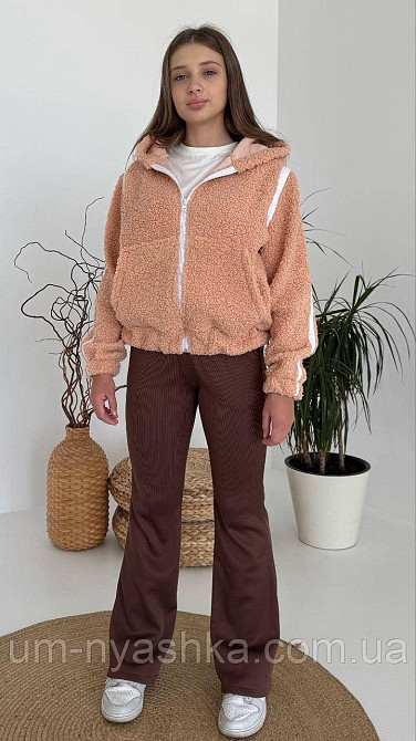 Брюки чорні теплі на велюровій основі р.122-164 Кривий Ріг - фото 7