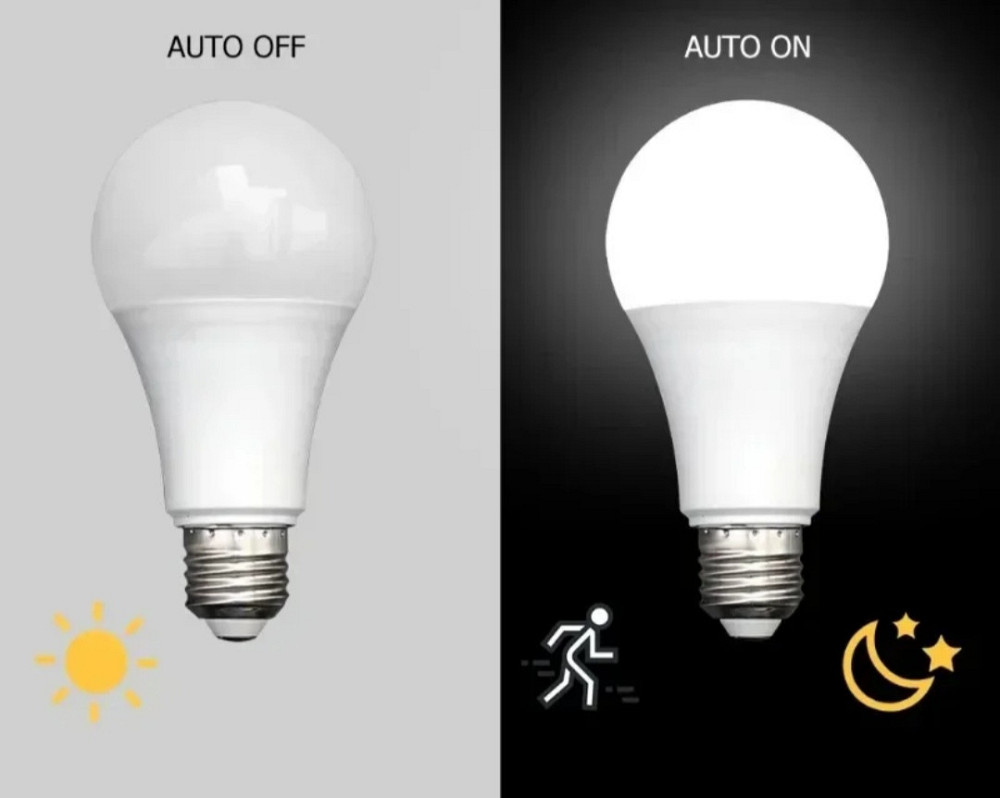 Cветодиодная лампочка Е 27 с датчиком движения 12W свет белый от 220 Киев - изображение 7