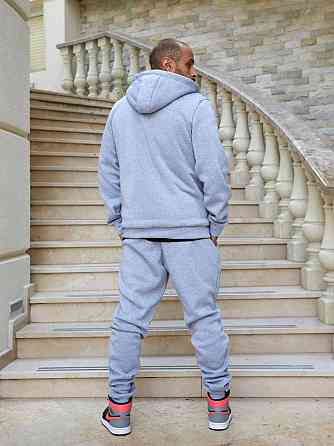 Чоловічий теплий костюм-двійка тринитка на флісі з хутром овчини Меланж, 56 Одеса