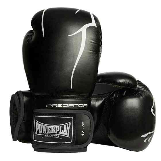 Боксерські рукавички Powerplay 3018 Jaguar Black 12 унцій Кам'янське