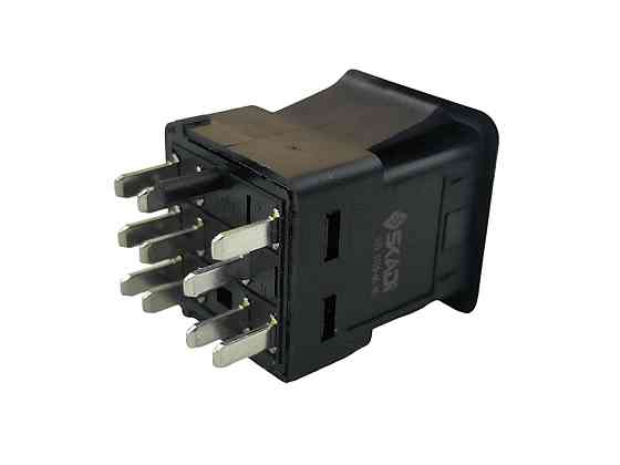 Кнопка габаритов 2108 низкая панель, Таврия, Москвич 2141 (9 контактов, квадрат) (клавиша) Мукачево