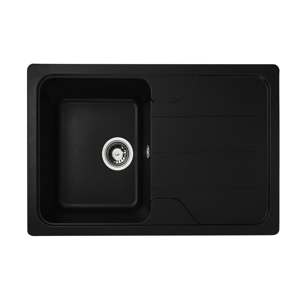 VALESO Гранітна мийка для кухні VALESO VERONA 7850 матова Чорна Коломыя - изображение 19
