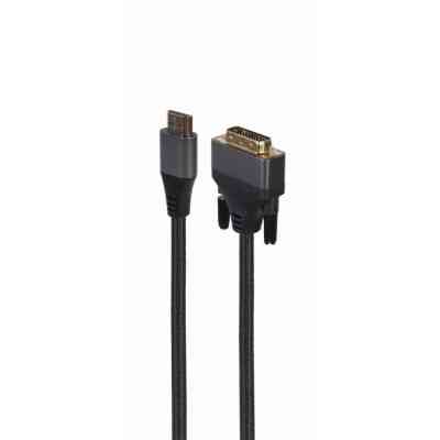 Кабель мультимедійний HDMI M to DVI M 1.8m 4K 30Hz 18+1pin Cablexpert (CC-HDMI-DVI-4K-6) Вінниця