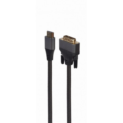 Кабель мультимедійний HDMI M to DVI M 1.8m 4K 30Hz 18+1pin Cablexpert (CC-HDMI-DVI-4K-6) Вінниця - фото 1