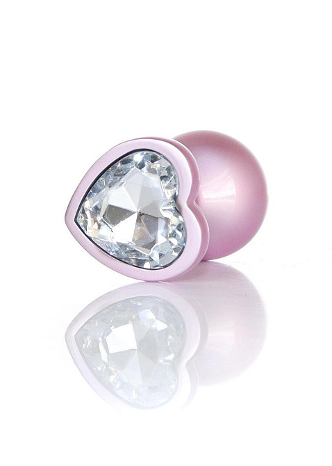 Анальная пробка - Jewellery Pearl Pink Heart Plug Clear M Sex Aura Киев - изображение 3