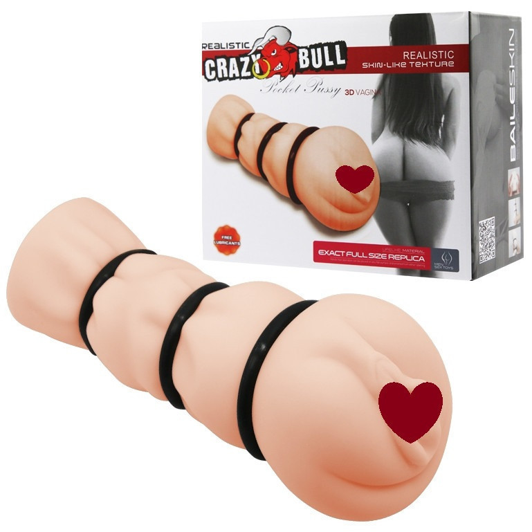 Мастурбатор-вагина Crazy Bull - Pocket Pussy 3D Vagina, BM-009154H Sex Aura Киев - изображение 1