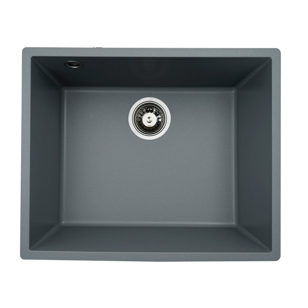 Гранітна мийка для кухні VALESO OASIS 5444 матова Сірий металік Коломыя - изображение 3