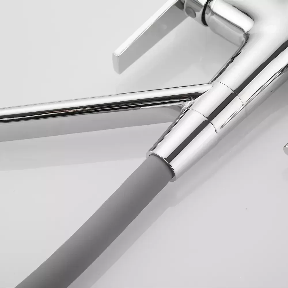 Смеситель для кухни с подключением к фильтру WEZER INX4A-08 хром/серый Киев - изображение 7