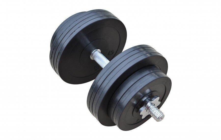 Гантель обгумована набірна Одна на 31 кг Гантелі, гирі, штанги та диски металеві Київ - фото 2